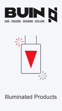 Illuminated Products - DISPLAY - BUIN SIGN - Producer - Wholesale - Price - Display Products