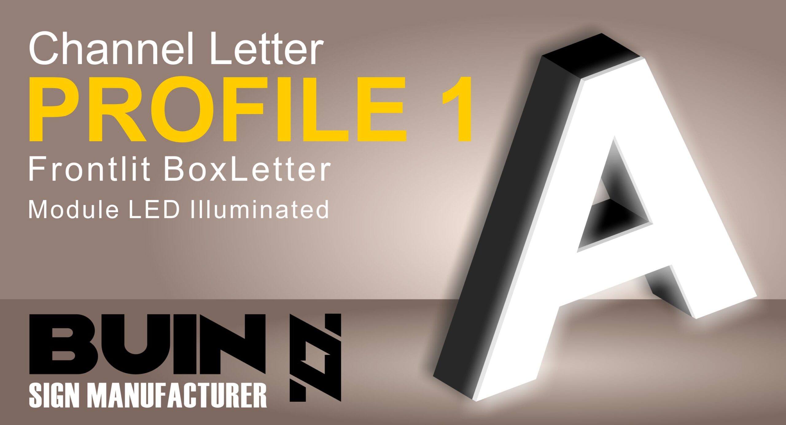 Channel Letter Profile 1