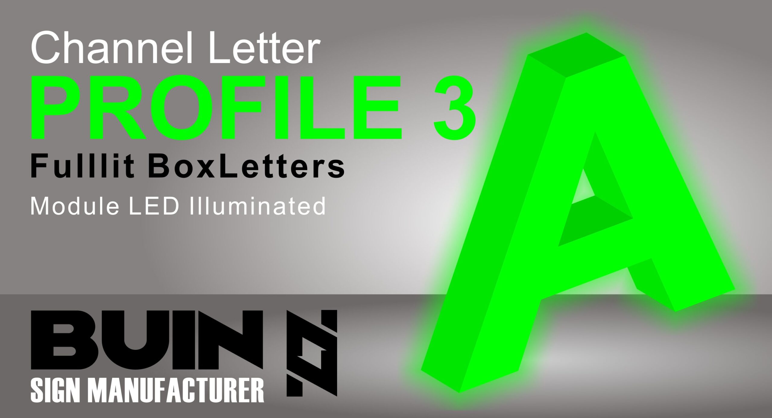 Profile 3 - Acrylic Letters - Fulllit Channel Letter - Opale Plexi Letters - LED Letters - LED Illuminated Letters - Channel Letters - Producer - Letter Maker - Cheap Letter - Big Letters - LED Illuminated Letter - BUIN SIGN