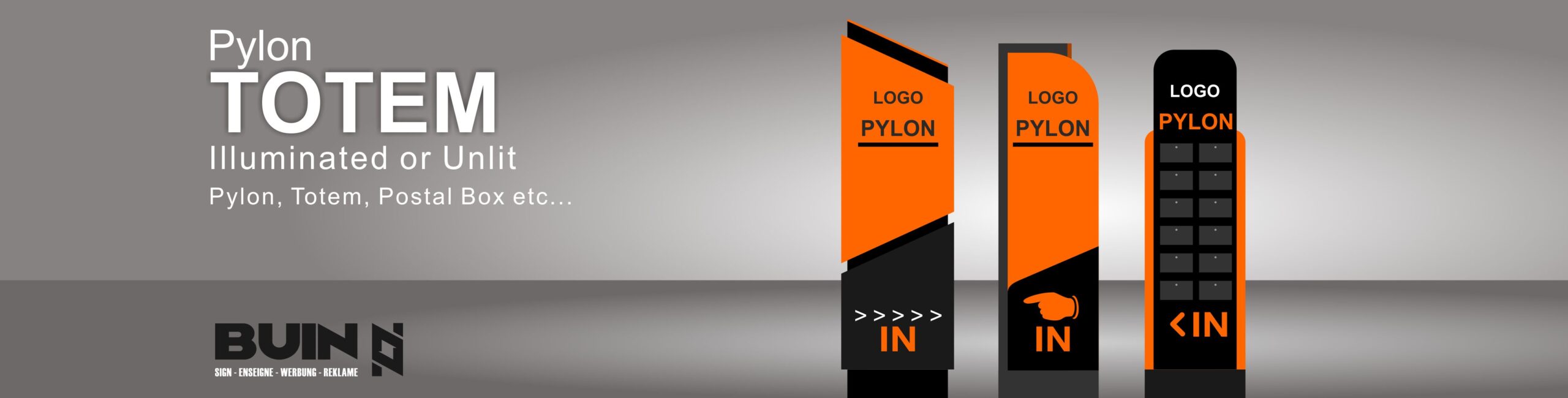 TOTEM SIGN - TOTEM Producer - TOTEM Maker - Totem Sign Maker - BUIN SIGN - SIGN MAKER - SIGNBOARD maker - Sign Shop